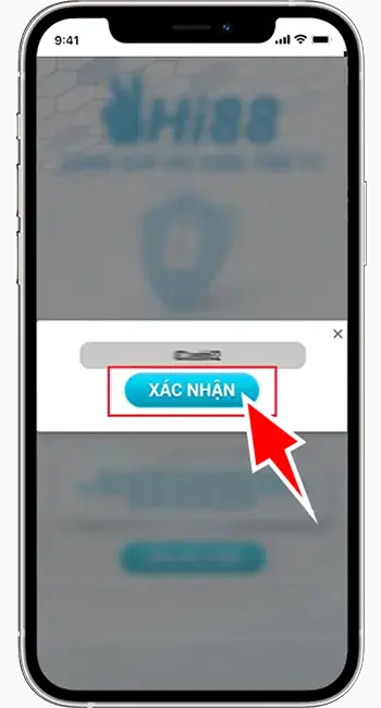 Bước 3: Nhập tên đăng nhập » Click Xác nhận